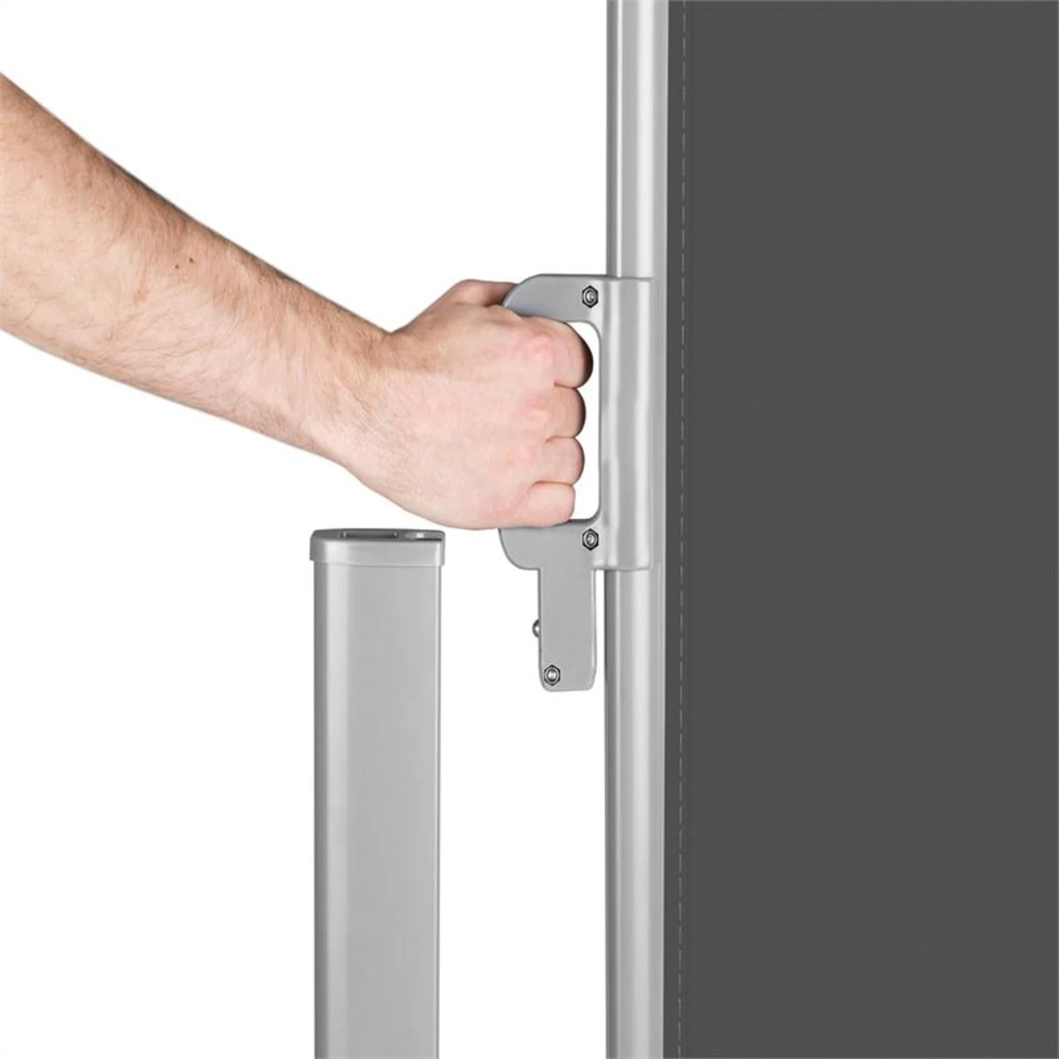 Bari 316 Seitenmarkise Seitenrollo 300x160cm Aluminium Anthrazit 7 Bari 316 Seitenmarkise Seitenrollo 300x160cm Aluminium Anthrazit – Bild 5