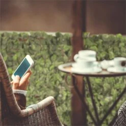 Fency Bright Leaf Sichtschutzzaun Windschutz 300x150 Cm Buche Hellgrün -Gartenbedarf Geschäft 10029247 yy 0004 ambient Blumfeldt Fency Bright Leaf Sichtschutz