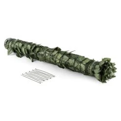 Fency Dark Leaf Sichtschutzzaun Windschutz 300x150 Cm Dunkelgrün Mix -Gartenbedarf Geschäft 10029249 yy 0006 titel Blumfeldt Fency Dark Leaf Sichtschutz
