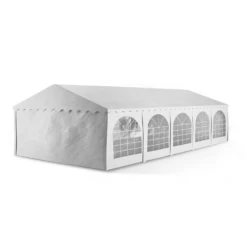 Sommerfest 5x10m 500 G/m² Partyzelt Festzelt PVC Wasserdicht Verzinkt