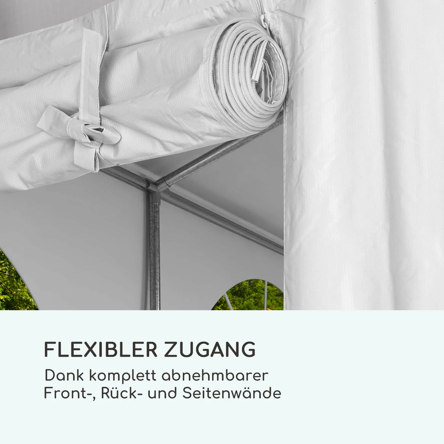 Sommerfest 5x10m 500 G/m² Partyzelt Festzelt PVC Wasserdicht Feuerfest 9 Sommerfest 5x10m 500 G/m² Partyzelt Festzelt PVC Wasserdicht Feuerfest – Bild 7