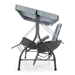 Concordia Hollywoodschaukel Gartenschaukel 185 Cm 2 Sitze Sonnendach -Gartenbedarf Geschäft 10030566 yy 0004 titel side Blumfeldt Concordia Hollywoodschaukel