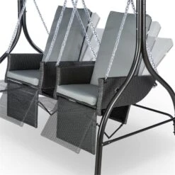 Concordia Hollywoodschaukel Gartenschaukel 185 Cm 2 Sitze Sonnendach -Gartenbedarf Geschäft 10030566 yy 0005 detail Blumfeldt Concordia Hollywoodschaukel