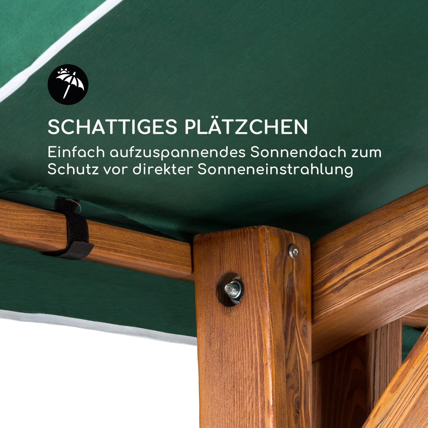 Aruba Hollywoodschaukel Gartenschaukel 130 Cm 2-Sitzer Massivholz 8 Aruba Hollywoodschaukel Gartenschaukel 130 Cm 2-Sitzer Massivholz – Bild 6