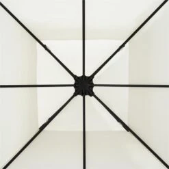 Odeon Beige Pavillon Partyzelt Festzelt 3x3m Stahl Polyester Hellbeige -Gartenbedarf Geschäft 10030687 yy 0004 detail Blumfeldt Odeon Beige Pavillon Partyzelt hellbeige