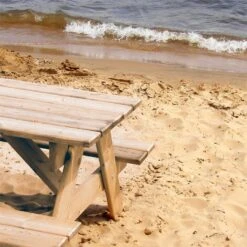 Picknicker 180 Picknicktisch Gartengarnitur Tisch Bank 32mm FSC-Kiefer -Gartenbedarf Geschäft 10030717 yy 0003 ambient Blumfeldt Picknicker 180 Kombibank reedit v2