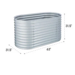 High Grow Hochbeet Gartenbeet 1,6m Zink-Alu-Beschichtung Silber 12 High Grow Hochbeet Gartenbeet 1,6m Zink-Alu-Beschichtung Silber -Gartenbedarf Geschäft 10031113 uk 0005 logo