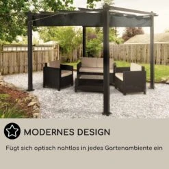 Pantheon 3x3 Pergola Vordach 3x3m Aluminium Sonnendach Polyester Grau 16 Pantheon 3x3 Pergola Vordach 3x3m Aluminium Sonnendach Polyester Grau -Gartenbedarf Geschäft 10031882 DE 0006 usp