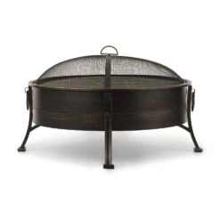 Catania 2-in-1-Feuerschale Ø80cm Funkenschutz Ø70cm Grill Stahl Antik 12 Catania 2-in-1-Feuerschale Ø80cm Funkenschutz Ø70cm Grill Stahl Antik -Gartenbedarf Geschäft 10032140 uk 0003 front