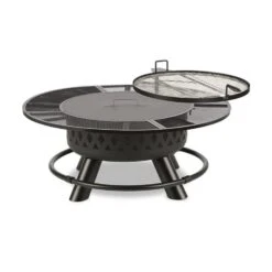 Rosario 3-in-1-Feuerschale Ø120cm | 70cm Grill | Tischplatte Stahl 17 Rosario 3-in-1-Feuerschale Ø120cm | 70cm Grill | Tischplatte Stahl -Gartenbedarf Geschäft 10032141 yy 0008 titel Blumfeldt Rosario 3in1 Feuerschale