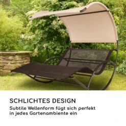 The Big Easy Schwingliege Schwarz, Wetterfest 350kg Max. UV- Schutz 17 The Big Easy Schwingliege Schwarz, Wetterfest 350kg Max. UV- Schutz -Gartenbedarf Geschäft 10032240 de 0007 logo