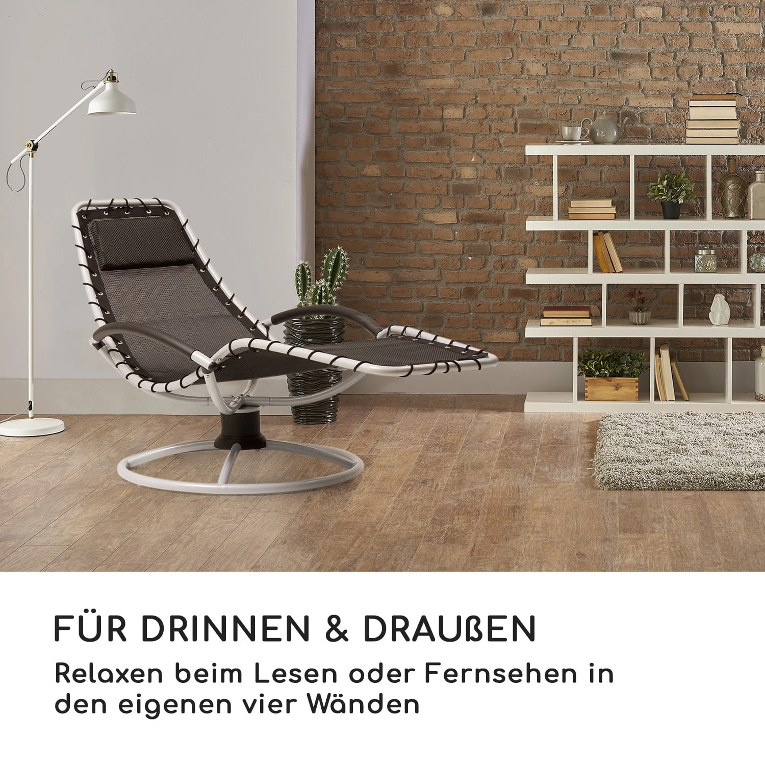 The Chiller Schwingliege 77x85x173cm 360 Comfort ComfortMesh Schwarz 7 The Chiller Schwingliege 77x85x173cm 360 Comfort ComfortMesh Schwarz – Bild 5