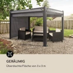 Pantheon Cortina Pavillon Mit Dach 3x3m 4 Seitenteile -Gartenbedarf Geschäft 10032525 de 0004 logo