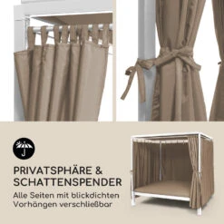 Senator Lounge Gartenliege 188x208x205cm Sonnendach Polyester Stahl 15 Senator Lounge Gartenliege 188x208x205cm Sonnendach Polyester Stahl -Gartenbedarf Geschäft 10032569 de 0005 logo