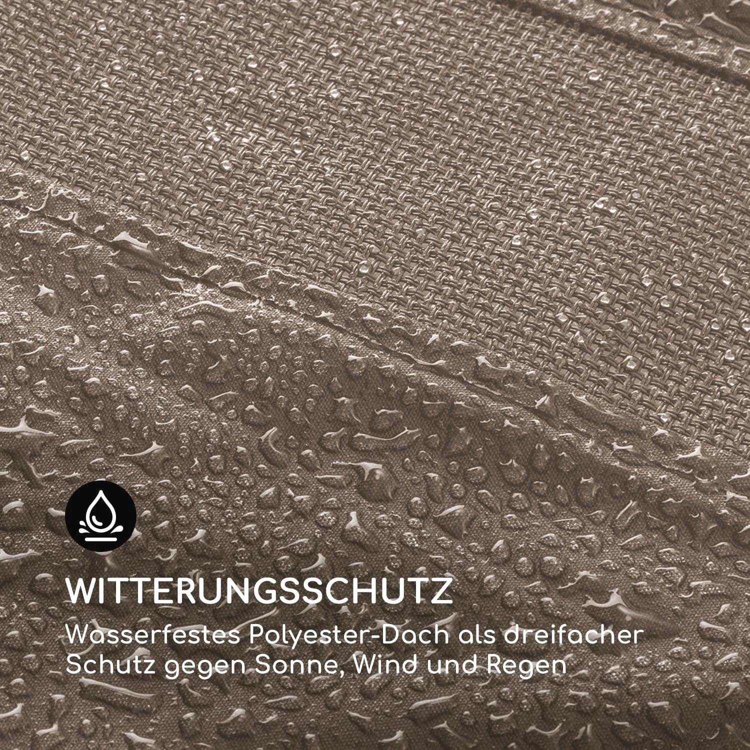 Senator Lounge Gartenliege 188x208x205cm Sonnendach Polyester Stahl 8 Senator Lounge Gartenliege 188x208x205cm Sonnendach Polyester Stahl – Bild 6