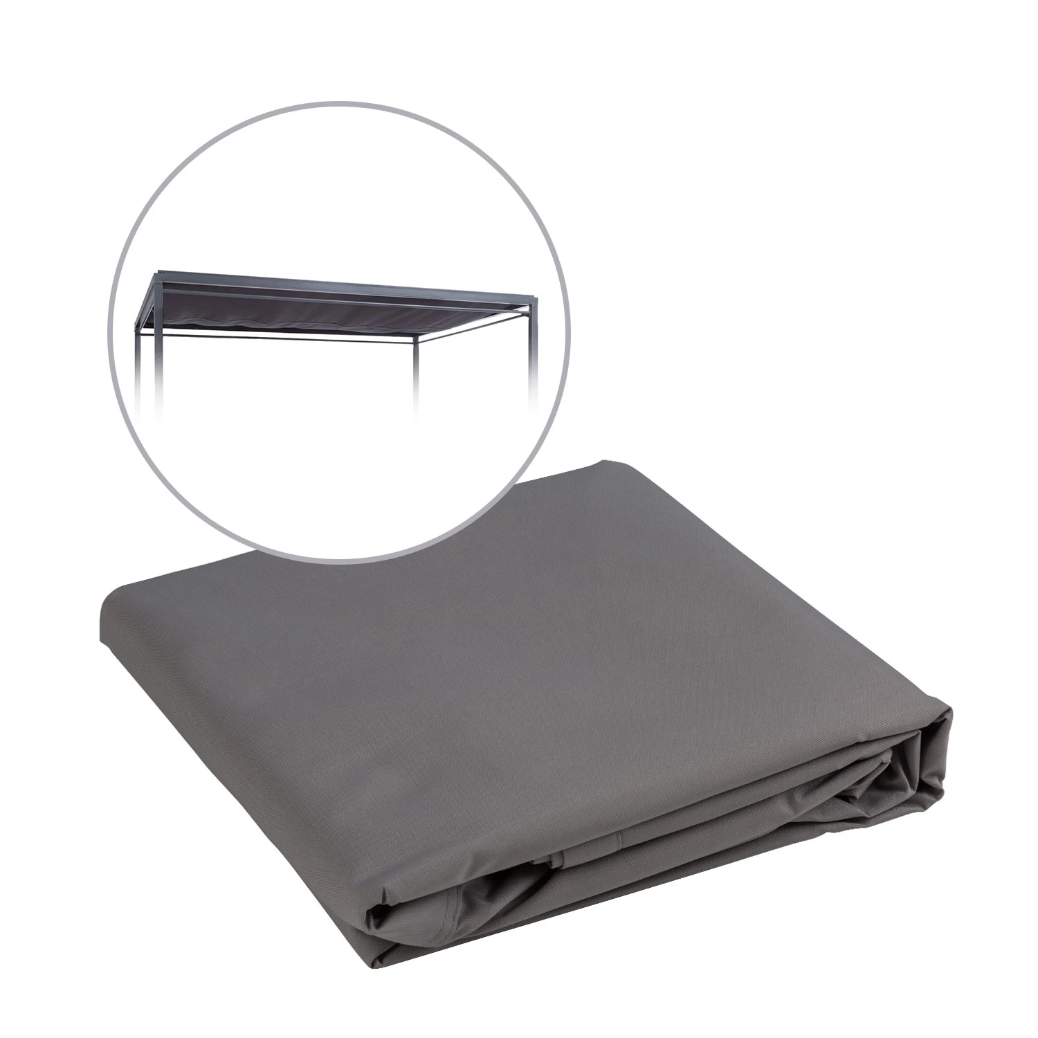 Senator Ersatzdach Sonnenschutz Polyester Wasserdicht Grau 3 Senator Ersatzdach Sonnenschutz Polyester Wasserdicht Grau