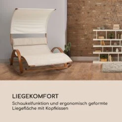 Mauritius Schwingliege Mit Dach ComfortMesh 180kg Max.wetterfest Creme -Gartenbedarf Geschäft 10032587 de 0005 logo