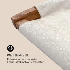 Mauritius Schwingliege Mit Dach ComfortMesh 180kg Max.wetterfest Creme -Gartenbedarf Geschäft 10032587 de 0007 logo