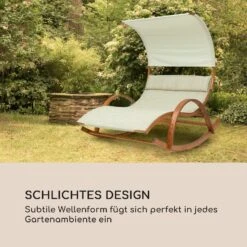 Mauritius Schwingliege Mit Dach ComfortMesh 180kg Max.wetterfest Creme -Gartenbedarf Geschäft 10032587 de 0008 logo