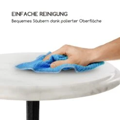 Patras-XS Bistro-Tisch Marmortischplatte Ø30cm Gusseiserner Standfuß -Gartenbedarf Geschäft 10033238 de 0004 logo