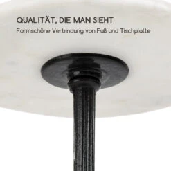 Patras-XS Bistro-Tisch Marmortischplatte Ø30cm Gusseiserner Standfuß -Gartenbedarf Geschäft 10033238 de 0006 logo