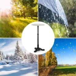 Patras-XS Bistro-Tisch Marmortischplatte Ø30cm Gusseiserner Standfuß -Gartenbedarf Geschäft 10033238 yy 0005 ambient Blumfeldt Patras XS Bistro Tisch Marmortischplatte