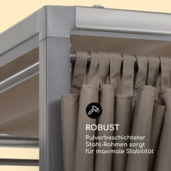 Eremitage Double Sunbed 2 Pers Stahl-Rahmen Sonnendach Vorhänge Taupe 16 Eremitage Double Sunbed 2 Pers Stahl-Rahmen Sonnendach Vorhänge Taupe -Gartenbedarf Geschäft 10033316 de 0005 logo