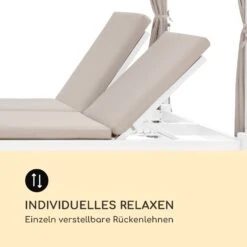 Eremitage Double Sunbed 2 Pers Stahl-Rahmen Sonnendach Vorhänge Creme 19 Eremitage Double Sunbed 2 Pers Stahl-Rahmen Sonnendach Vorhänge Creme -Gartenbedarf Geschäft 10033317 de 0008 logo