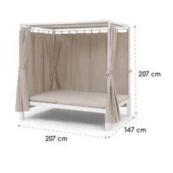 Eremitage Double Sunbed 2 Pers Stahl-Rahmen Sonnendach Vorhänge Creme 21 Eremitage Double Sunbed 2 Pers Stahl-Rahmen Sonnendach Vorhänge Creme -Gartenbedarf Geschäft 10033317 yy 0010 dimensions