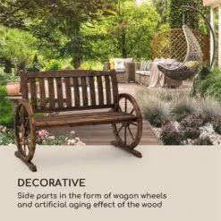 Murnau Gartenbank Flammenbehandeltes Tannenholz Braun -Gartenbedarf Geschäft 10033354 yy 0005 logo Blumfeldt Murnau Gartenbank Tannenholz braun