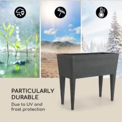 Mammutgrow Hochbeet 76 X 65 X 37 Cm UV- Und Frostschutz Anthrazit -Gartenbedarf Geschäft 10033360 yy 0004 logo Blumfeldt Mammutgrow Hochbeet anthrazit