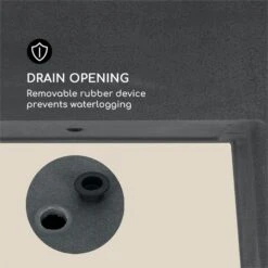 Mammutgrow Hochbeet 76 X 65 X 37 Cm UV- Und Frostschutz Anthrazit -Gartenbedarf Geschäft 10033360 yy 0006 logo Blumfeldt Mammutgrow Hochbeet anthrazit