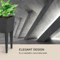 Mammutgrow Hochbeet 76 X 65 X 37 Cm UV- Und Frostschutz Anthrazit -Gartenbedarf Geschäft 10033360 yy 0008 logo Blumfeldt Mammutgrow Hochbeet anthrazit