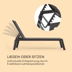 Renazzo Lounge Liegestuhl 70/30 PVC/PE Aluminium 6-Stufen Anthrazit -Gartenbedarf Geschäft 10033363 de 0003 logo