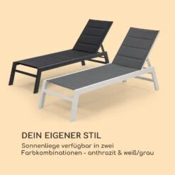 Renazzo Lounge Liegestuhl 70/30 PVC/PE Aluminium 6-Stufen Anthrazit -Gartenbedarf Geschäft 10033363 de 0006 logo