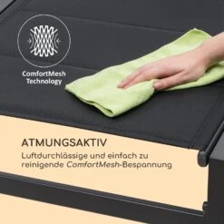 Renazzo Lounge Liegestuhl 70/30 PVC/PE Aluminium 6-Stufen Anthrazit -Gartenbedarf Geschäft 10033363 de 0007 logo