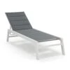 Renazzo Lounge Liegestuhl 70/30 PVC/PE Aluminium 6-Stufen Weiß Grau -Gartenbedarf Geschäft 10033364 yy 0001 titel