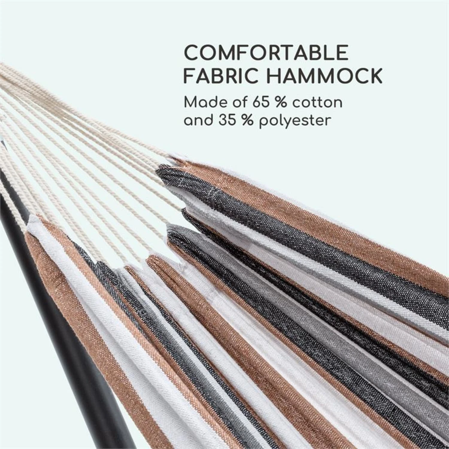 Sri Lanka Swing Hängematte Stahlrahmen 160 Kg Max. Gestreift 8 Sri Lanka Swing Hängematte Stahlrahmen 160 Kg Max. Gestreift – Bild 6