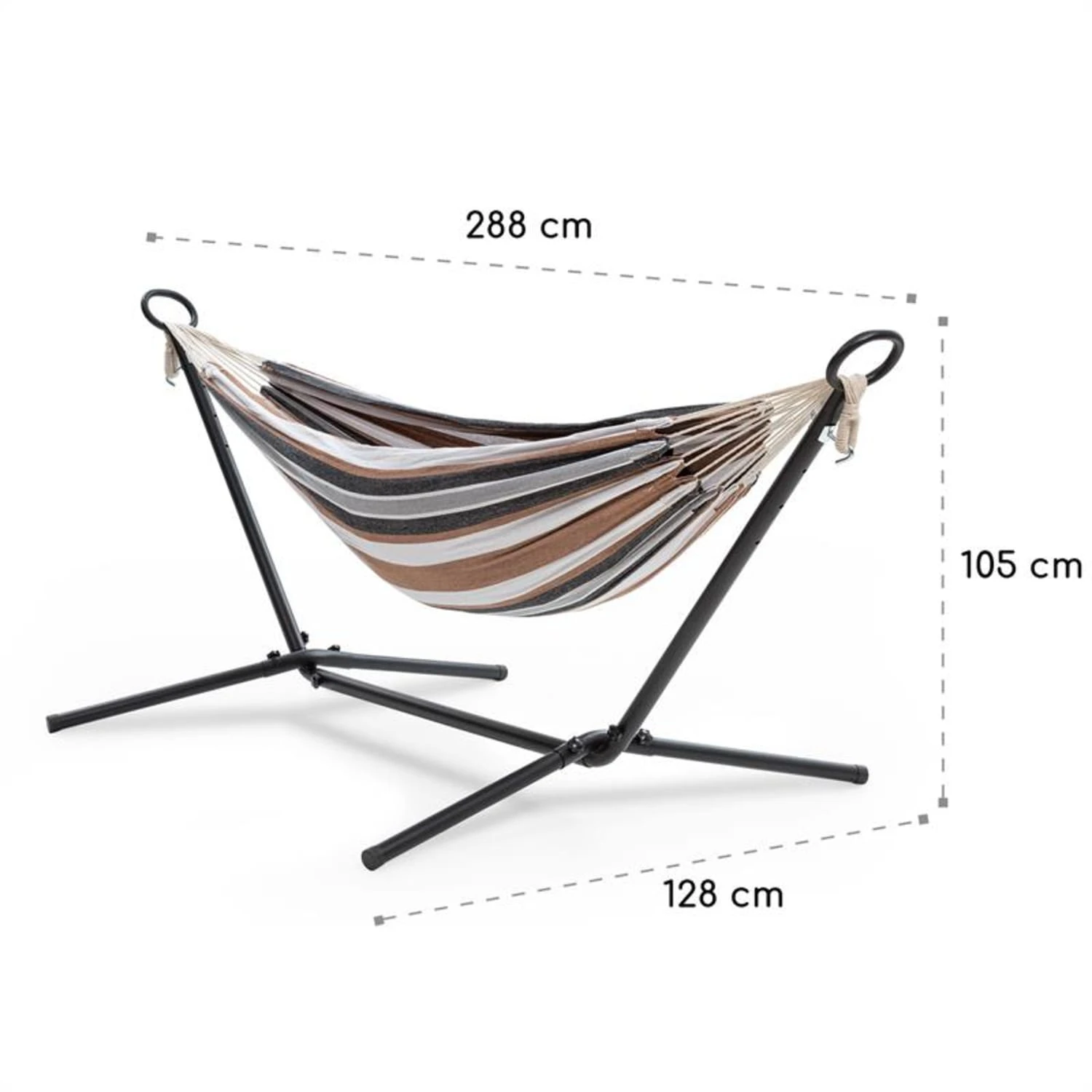 Sri Lanka Swing Hängematte Stahlrahmen 160 Kg Max. Gestreift 10 Sri Lanka Swing Hängematte Stahlrahmen 160 Kg Max. Gestreift – Bild 8