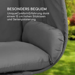 Bella Donna Hängesessel Sitzkissen 180g Polyester Dunkelgrau -Gartenbedarf Geschäft 10033374 de 0003 logo