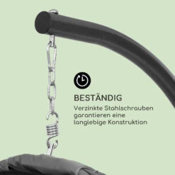 Bella Donna Hängesessel Sitzkissen 180g Polyester Dunkelgrau -Gartenbedarf Geschäft 10033374 de 0004 logo