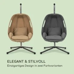 Bella Donna Hängesessel Sitzkissen 180g Polyester Dunkelgrau -Gartenbedarf Geschäft 10033374 de 0007 logo