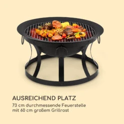 Pentos 2-in-1-Feuerschale Ø73cm Funkenschutz Ø60cm Grill Gusseisen 13 Pentos 2-in-1-Feuerschale Ø73cm Funkenschutz Ø60cm Grill Gusseisen -Gartenbedarf Geschäft 10033380 de 0004 logo