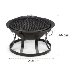 Pentos 2-in-1-Feuerschale Ø73cm Funkenschutz Ø60cm Grill Gusseisen 18 Pentos 2-in-1-Feuerschale Ø73cm Funkenschutz Ø60cm Grill Gusseisen -Gartenbedarf Geschäft 10033380 yy 0009 logo