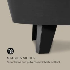 Nolana 2-in-1-Feuerschale Ø73cm Funkenschutz Ø64cm Grill Stahl Schwarz -Gartenbedarf Geschäft 10033383 de 0006 logo