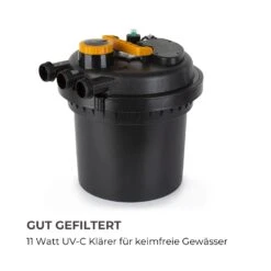 Aquaklar Teichdruckfilter-Set 11W UV-C Klärer 35W Pumpe 5 M Schlauch 11 Aquaklar Teichdruckfilter-Set 11W UV-C Klärer 35W Pumpe 5 M Schlauch -Gartenbedarf Geschäft 10033393 de 0003 logo