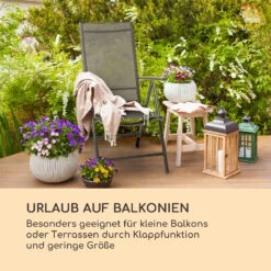 Almeria Klappstuhl 2er-Set 56,5 X 107 X 68 Cm ComfortMesh Aluminium -Gartenbedarf Geschäft 10033400 de 0005 logo
