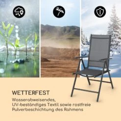 Almeria Klappstuhl 2er-Set 56,5 X 107 X 68 Cm ComfortMesh Aluminium -Gartenbedarf Geschäft 10033400 de 0008 logo