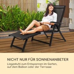 Pomporto Lounge Liegestuhl 70/30 PVC/PE Aluminium 7-Stufen Anthrazit -Gartenbedarf Geschäft 10033409 de 0002 logo