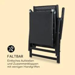 Pomporto Lounge Liegestuhl 70/30 PVC/PE Aluminium 7-Stufen Anthrazit -Gartenbedarf Geschäft 10033409 de 0003 logo